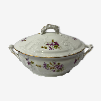 Soupière en porcelaine de fleur