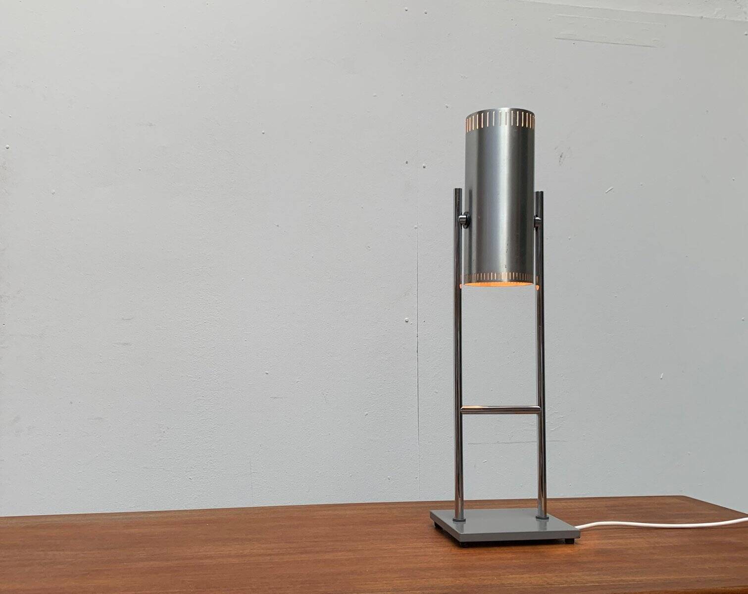 Danish mid-century Trombone table lamp by Jo Hammerborg for Fog & Mørup.