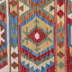 Tissé à la main Afghan Kilim Rug Large Wool Rug 257 x 299 cm