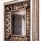 Art Nouveau vénitien grand verre vieilli- Miroir vintage sculpté