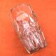 Art Deco Style Faceted Vase Clear Glass Geometric Decor