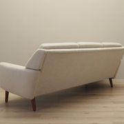 Canapé crème, design danois, années 1970, production : Danemark