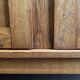Solid oak compass foot cabinet René Gabriel 1945