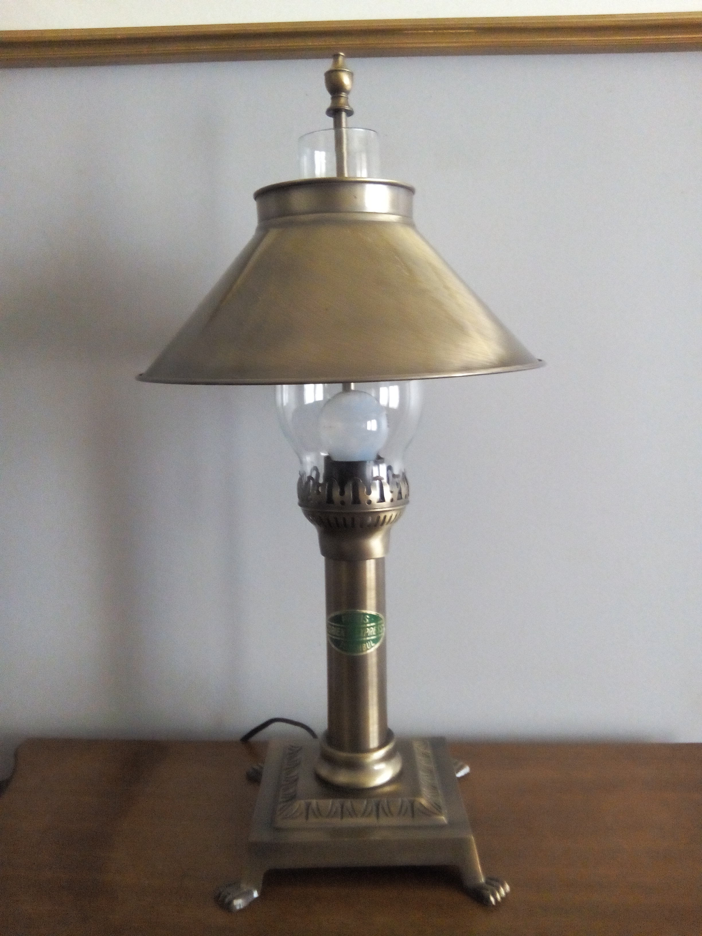 Modern table lamp "Orient express" Paris-Istanbul