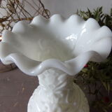 White opaline vase