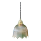 Vintage amber glass tulip pendant light