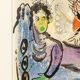 Marc chagall – “la vache bleue”, original lithography with certificate