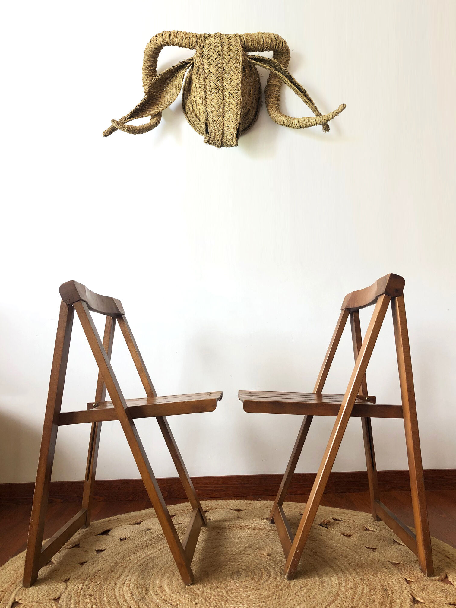 Lot of 2 folding chairs