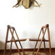 Lot of 2 folding chairs