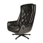 Design Scandinavian Leather Armchair / Lounge Chair by Peem, 1970´s.