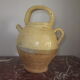 Old glazed sandstone pot