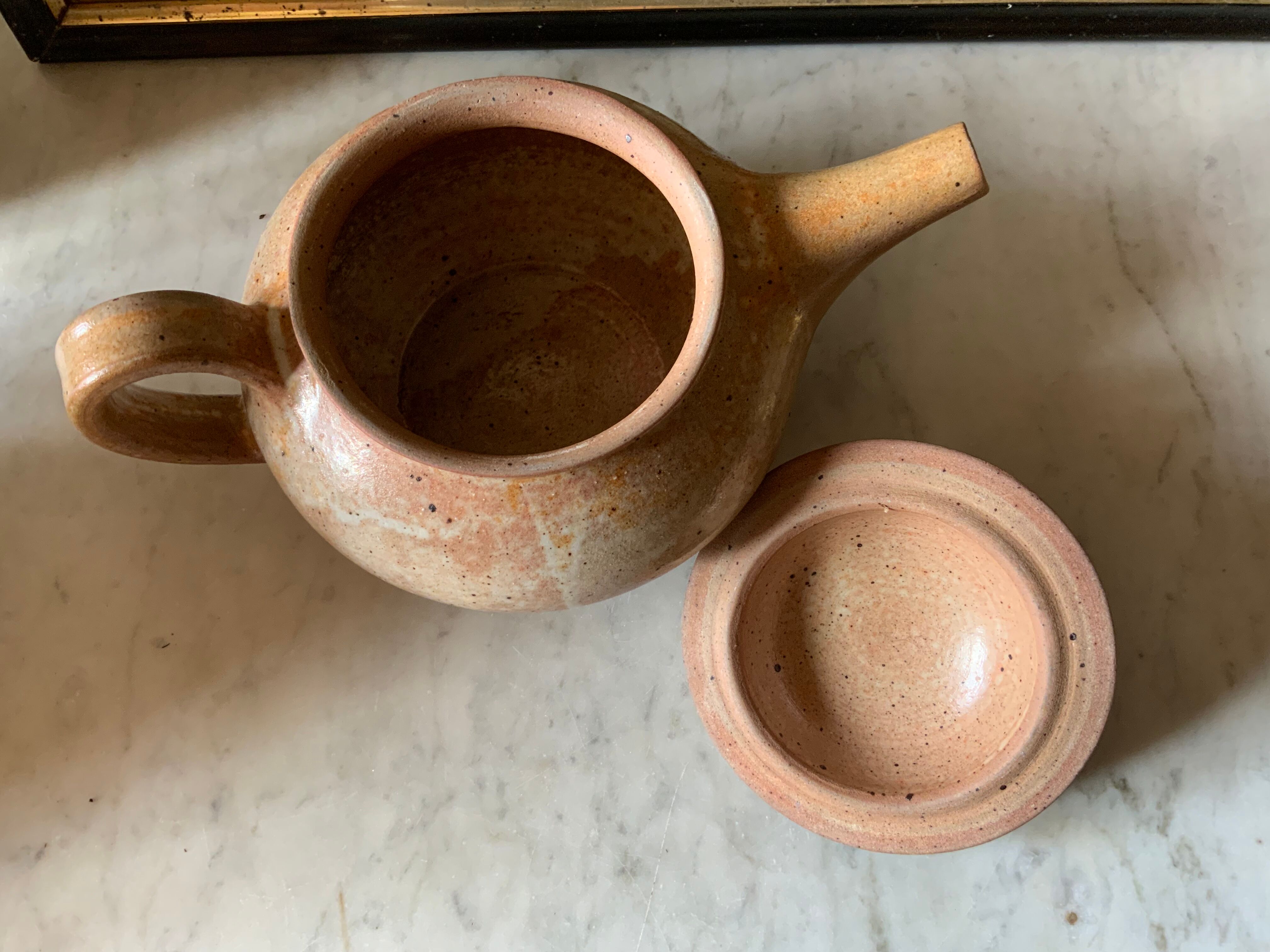 Théière vintage en grès de Loire