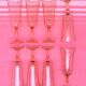8 flûtes à champagne rose