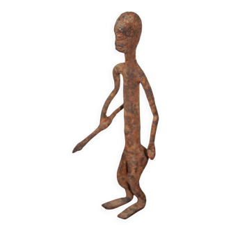 African Art Hunter Warrior Dogon Mali Iron Forge 16 cm