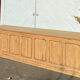 Large antique counter - solid raw wood tradesman's furniture