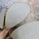 6-petal flower suspension with metal structure and natural linen petals