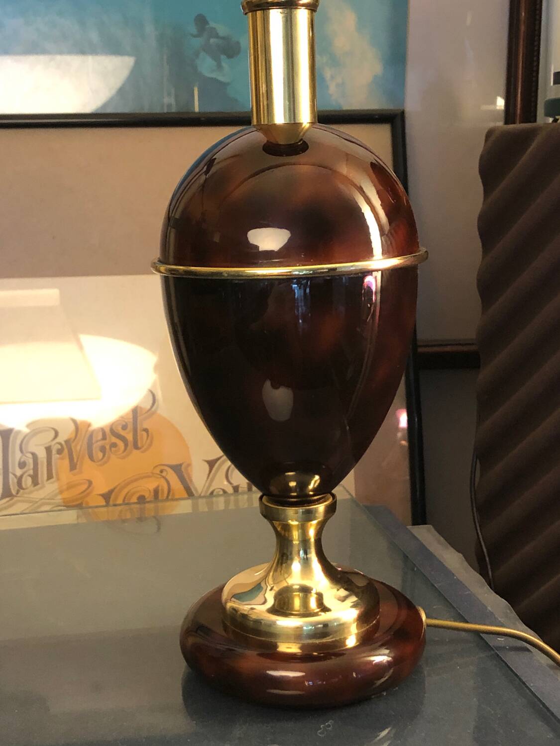 Beautiful brass lamp base
