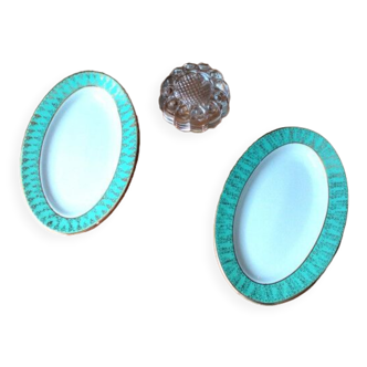 2 porcelain raviers L'amandinoise