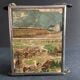 Miroir triptyque miniature, illustration exposition universelle de 1900