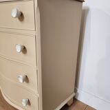 Rounded front chest of drawers