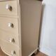 Chest of drawers with rounded front