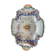 Plat rocaille porcelaine de Rouen