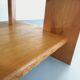 Vintage solid oak coffee table from the 70s 80s Perriand Regain Chapo style