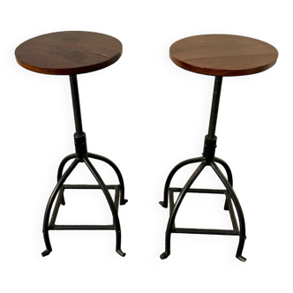 Exotic wood bar stools