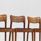 Vintage Danish dining chairs by Niels Koefoed 1960s teak set of 7