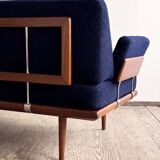 Daybed ou canapé danois Mid-Century, série Minerva, par Peter Hvidt, 1950s