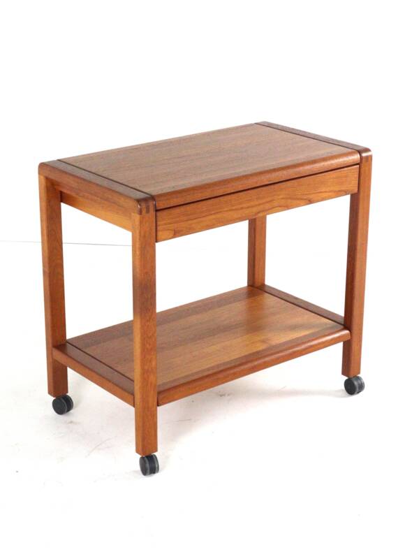 Teak trolley with drawer 'Grove' - danish design in teak