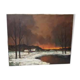 Painting canvas painting