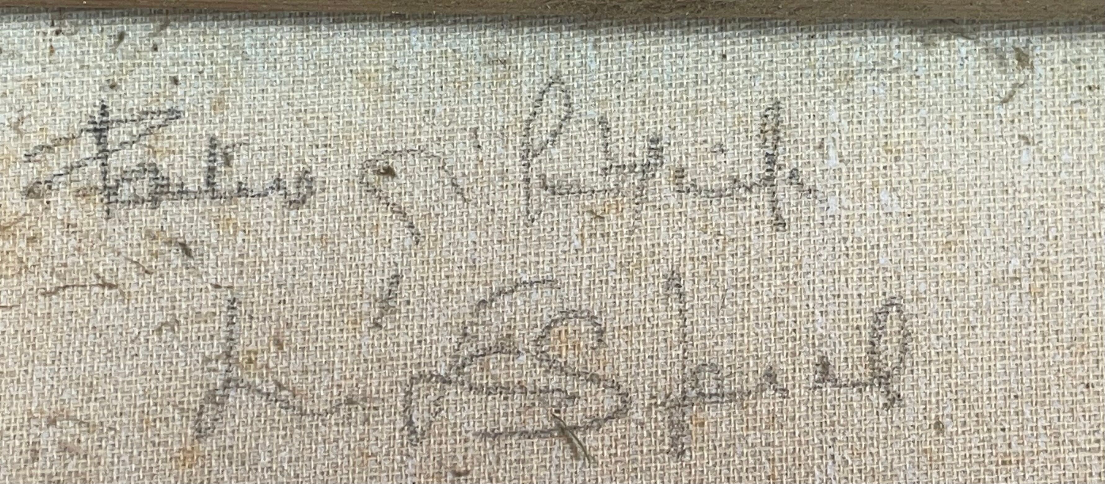 Painting without frame Oil on canvas Landscape of the Esterel