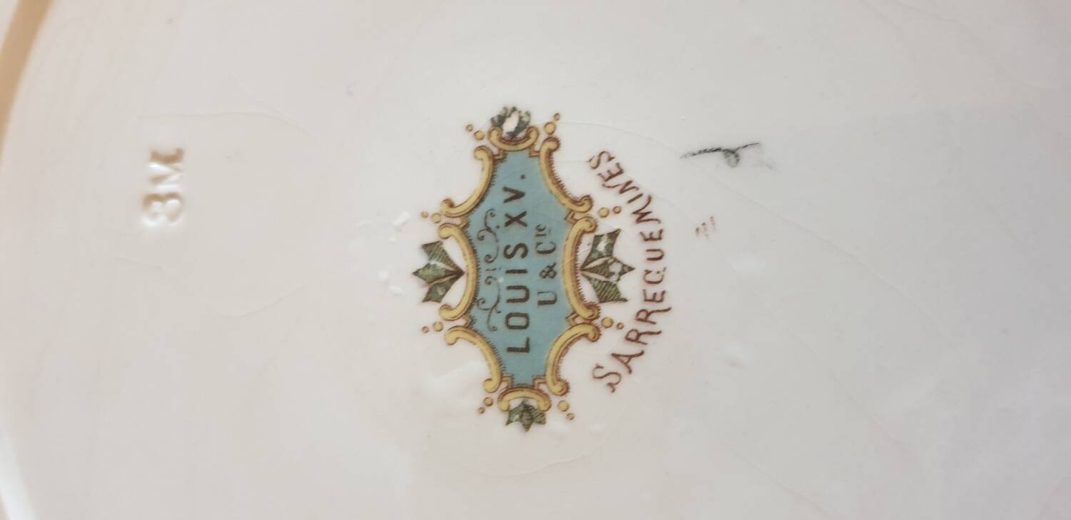 Three Louis XV dishes from Sarreguemines