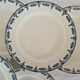 6 assiettes plates anciennes en terre de fer modèle "Sathonay" de la manufacture francaise de Salin