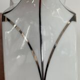 Art Deco service, porcelain with platinum, Kintsugi restoration.