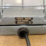 Grey Industrial Cast Iron Wall Lamp from Elektrosvit, 1960s