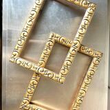 Paire de Cadres Anciens ART NOUVEAU en bois doré