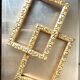 Pair of antique art nouveau gilded wooden  frames