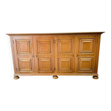 Mid 20th century solid oak brutalist sideboard