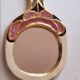 Glazed ceramic mirror by Mithé Espelt