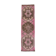 Tapis herki runner rose et marron 3x10, 307x88cm