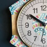 Vintage silent wall clock "Japy Folk"