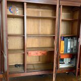 Louis Philippe bookcase 3 doors including the middle one with glass