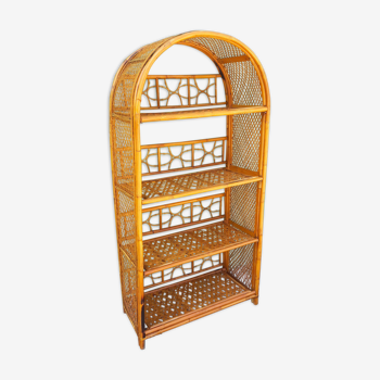 Rattan shelf