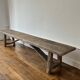 Millau bench solid oak antique - 200 cm