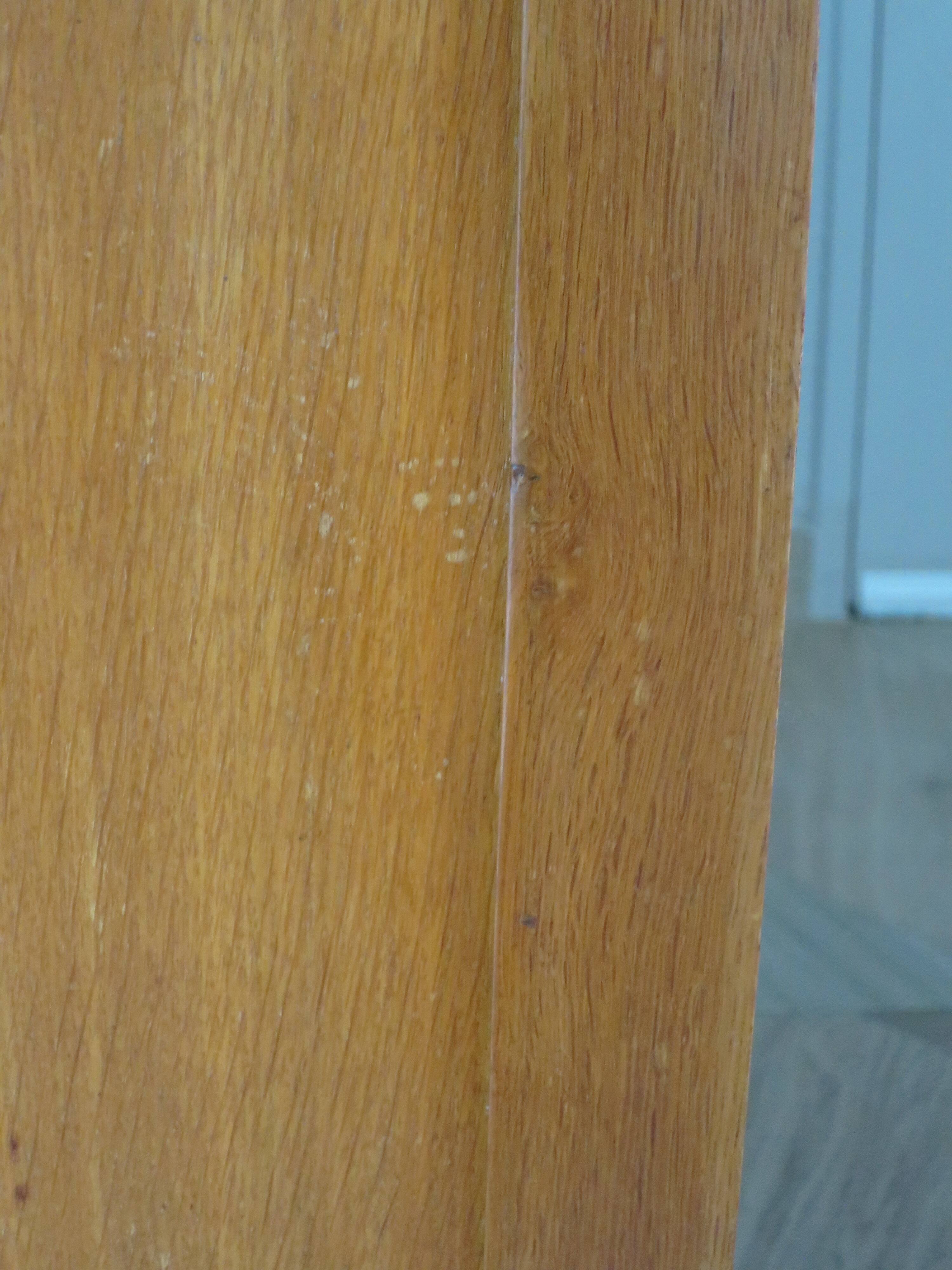 Vintage modernist desk - 5 drawers - shelf - 1950s - closure mechanism