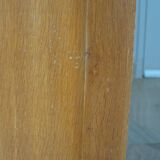 Vintage modernist desk - 5 drawers - shelf - 1950s - closure mechanism