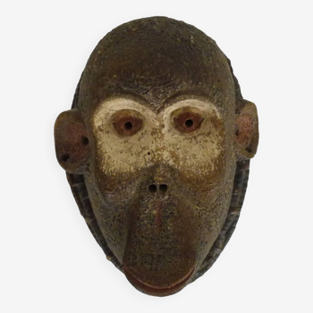 Masque africain singe boulou du Cameroun. Art tribal africain. Art tribal premier
