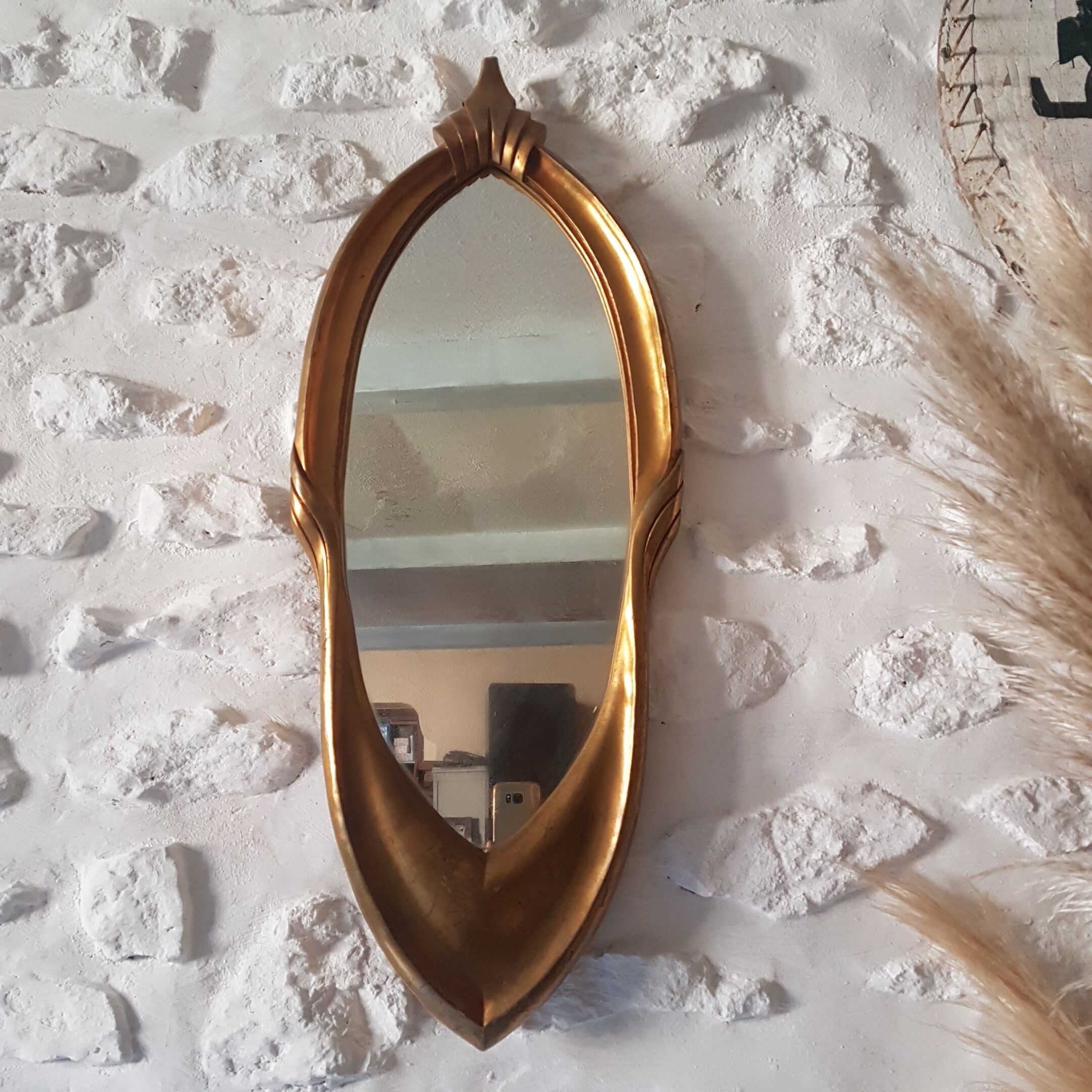 Mirror Golden patina gotham 31x80cm